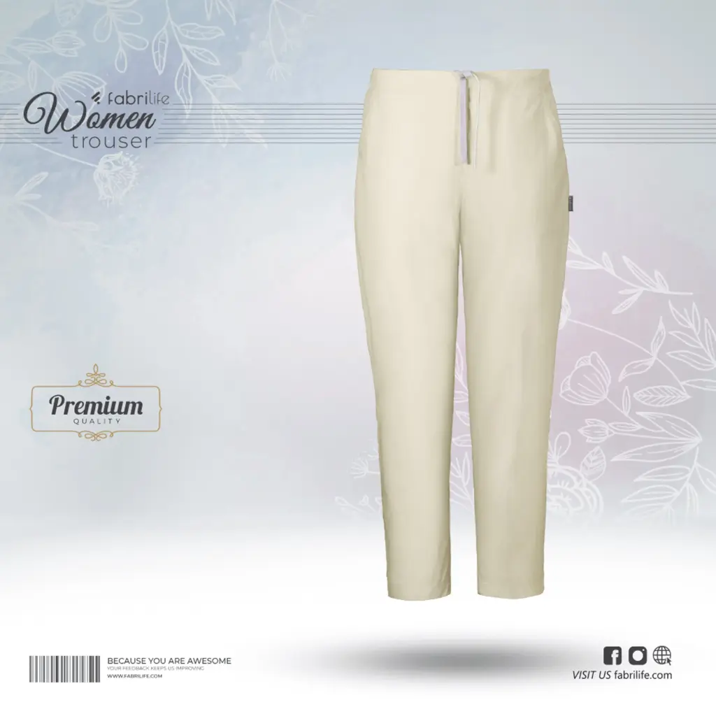 Woman Premium Trouser- Cream