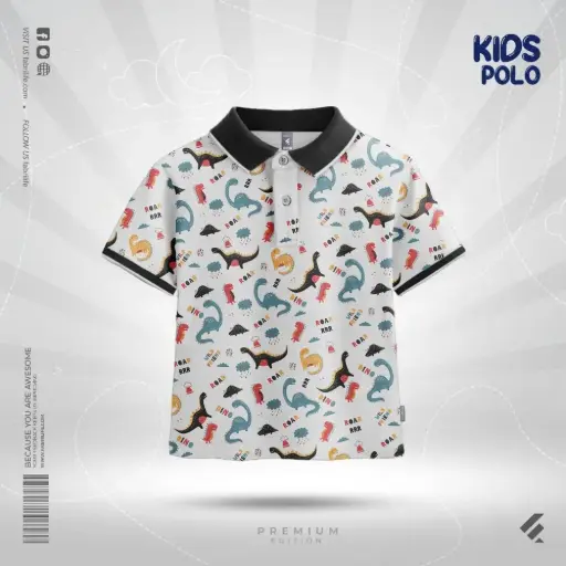 Kids Premium Polo T-Shirt - Wild Friends